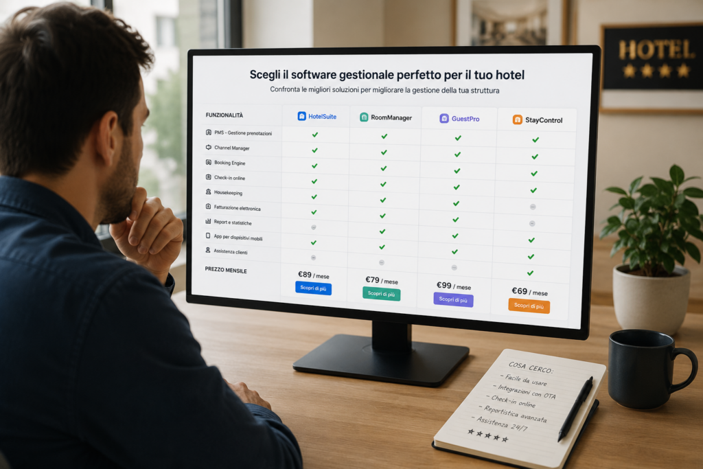 Come scegliere un software per hotel